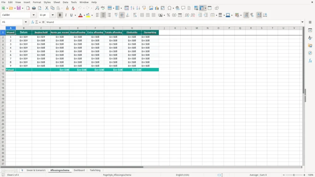 Aflossingsschema – Studieschuld Excel – Gratis Sjabloon (2026)